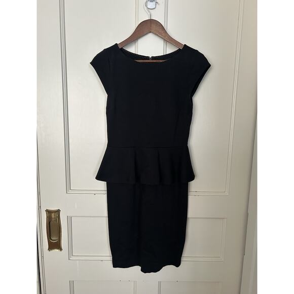 Alice + Olivia Employed Sheath Dress Womens Size 2 Black Classic Career Preppy - Picture 1 of 9
